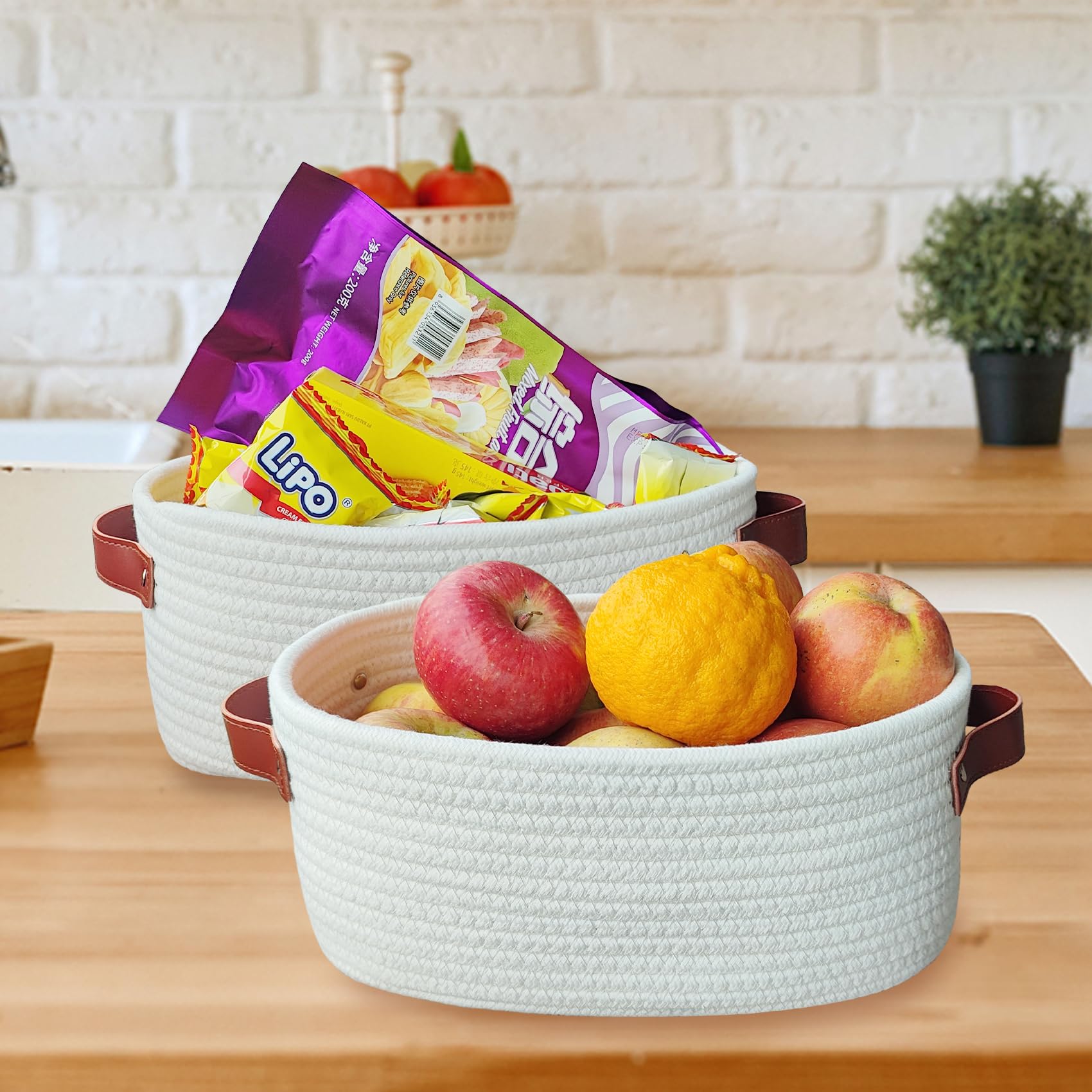Amazon.com : ABenkle Small Woven Basket, Cute Small Basket, Rope